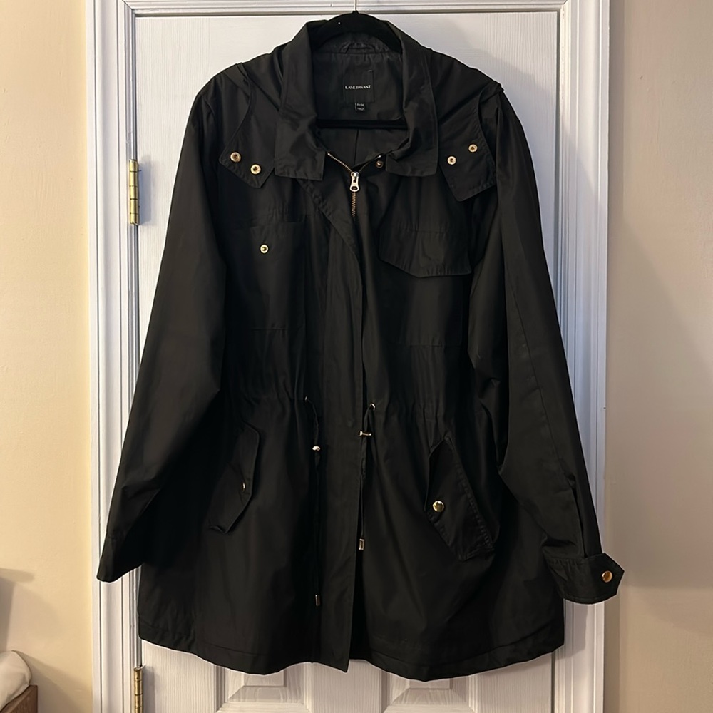 Lane Bryant Raincoat size 22/24 Black